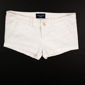 American Eagle Outfitters white stretch shorts size 4